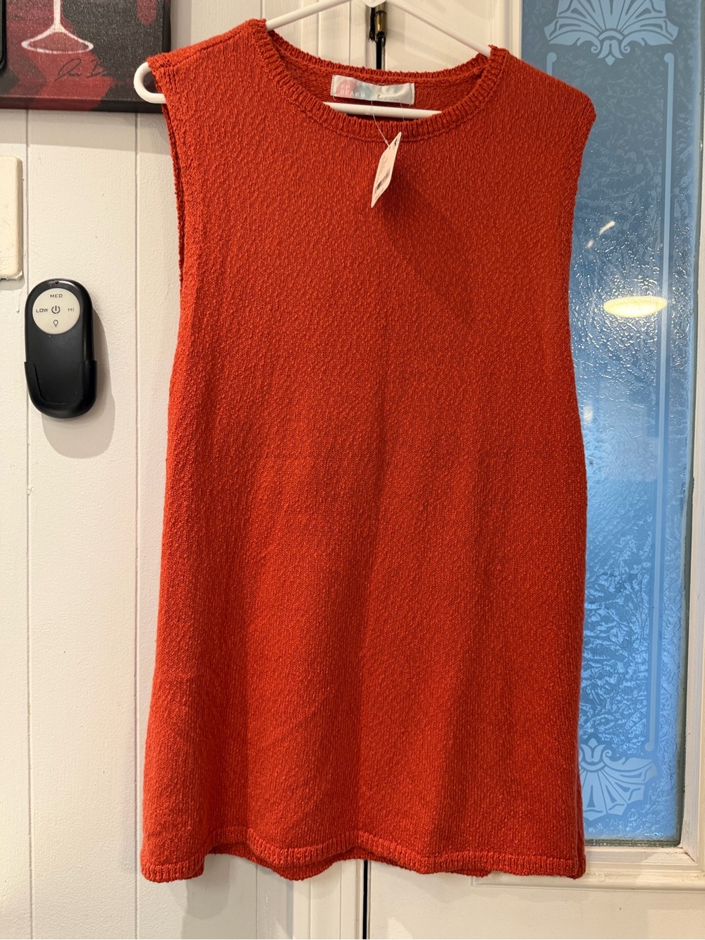 Free People Orange Knit Swim Coverup